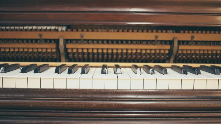 Närbild piano